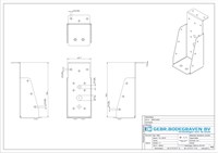 GB Balkdrager 63x150mm Met Korte Lip Verzinkt-3
