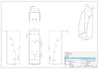 GB Balkdrager 63x200mm Met Korte Lip Verzinkt-3