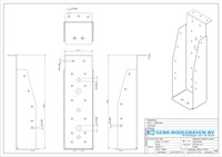 GB Balkdrager 75x250mm Met Korte Lip Verzinkt-3