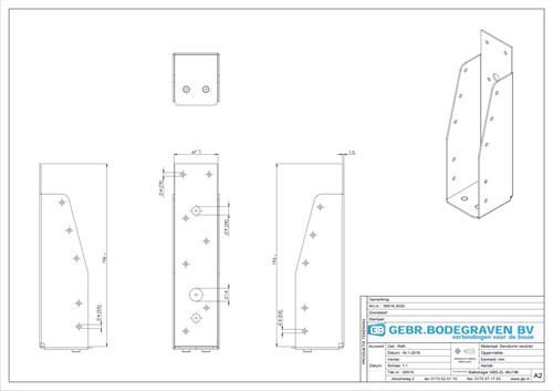 GB Balkdrager 46x196mm Zonder Lip Verzinkt-3