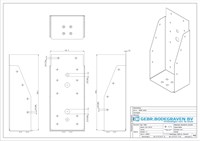 GB Balkdrager 100x225mm Zonder Lip Verzinkt-3