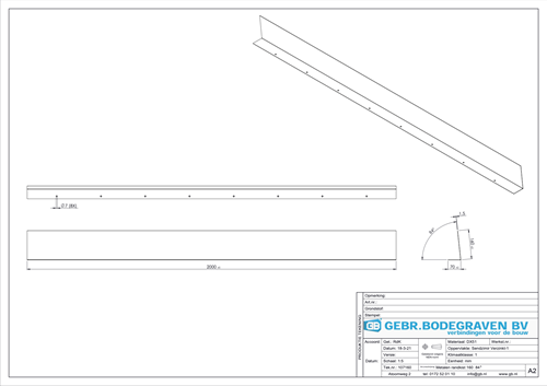 GB Metalen Randkist 84¡ 160x2000mm Verzinkt-2