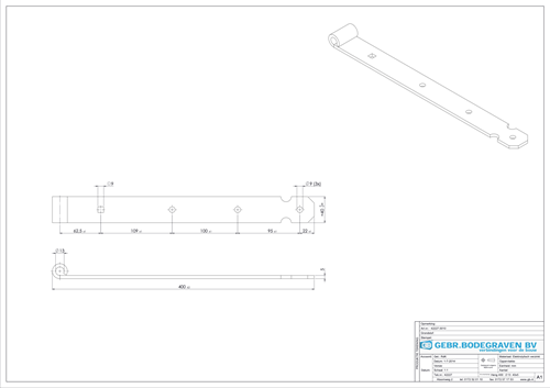 GB Heng voor pen Ø13 400x40mm Verzinkt-2
