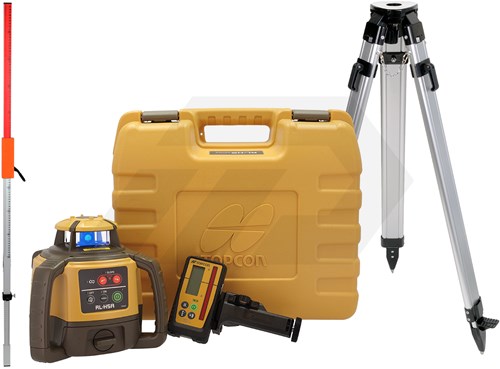 Topcon RL-H5A Bouwlaser Incl. LS-100D Milimeter Ontvanger, Statief & Baak