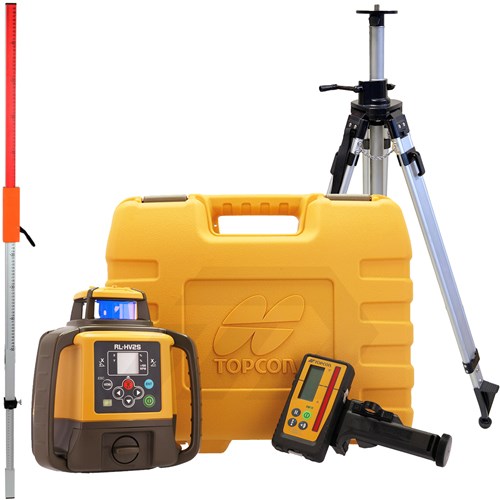 Topcon RL-HV2S Bouwlaser Incl. LS-100D Ontvanger, P280 Statief & Baak