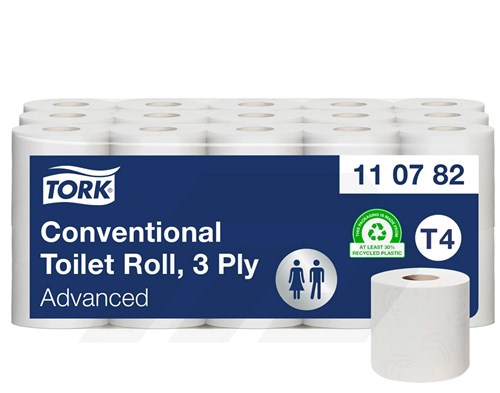 Tork T4 Advanced Toiletpapier Wit 3-Laags (30 Rollen)