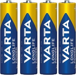 Varta Longlife Power AAA Batterij LR03 (4 Stuks)