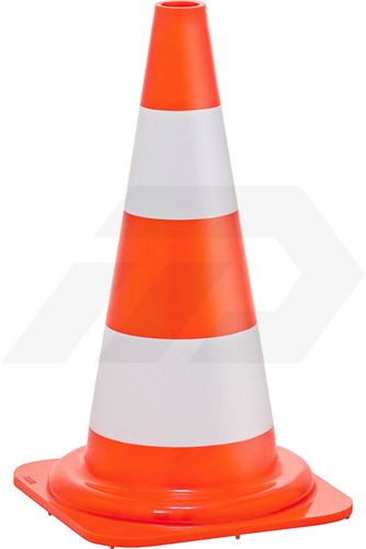 Promat Verkeerskegel 50cm Oranje/Wit