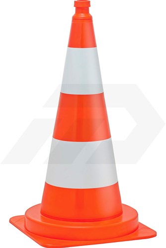 Promat Verkeerskegel 75cm Oranje/Wit