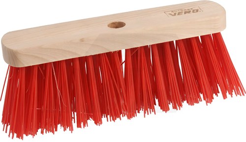 Vero Straatbezem 30cm Rood Kunststof
