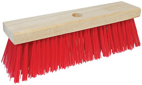 Vero Straatbezem 41cm Rood Kunststof