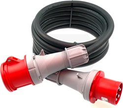 Verlengkabel 25 Mtr. 5x16,0 H07 Met 63 Ah 5-Polige Stekkers