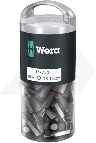 Wera 867/1 Z Schroefbit TX 15x25mm 1/4" (100 Stuks)-2