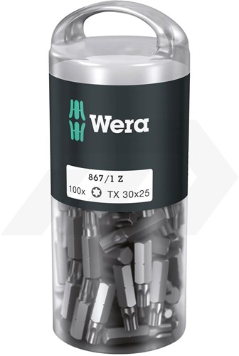 Wera 867/1 Z Schroefbit TX 30x25mm 1/4" (100 Stuks)-2
