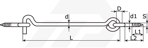 GB Windhaak 160mm RVS A2-2